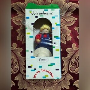 Dollsandreams Farmer Bendable Wooden Toy